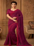 Silk Purple Saree